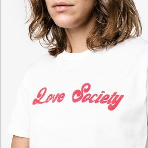 Ganni Love Society T-Shirt
